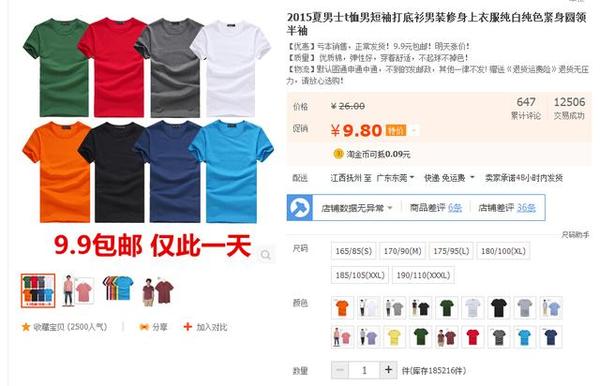 揭秘淘寶天貓做九塊九包郵活動是如何賺錢的!