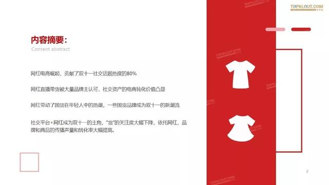019雙十一網紅電商帶貨報告"