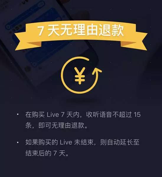 知乎Live也支持7天無(wú)理由退貨了，這是要學(xué)電商？